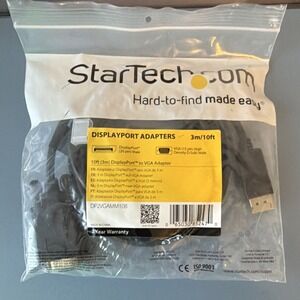 StarTech DisplayPort to VGA Adapter Cable 10ft DP2VGAMM10B Black